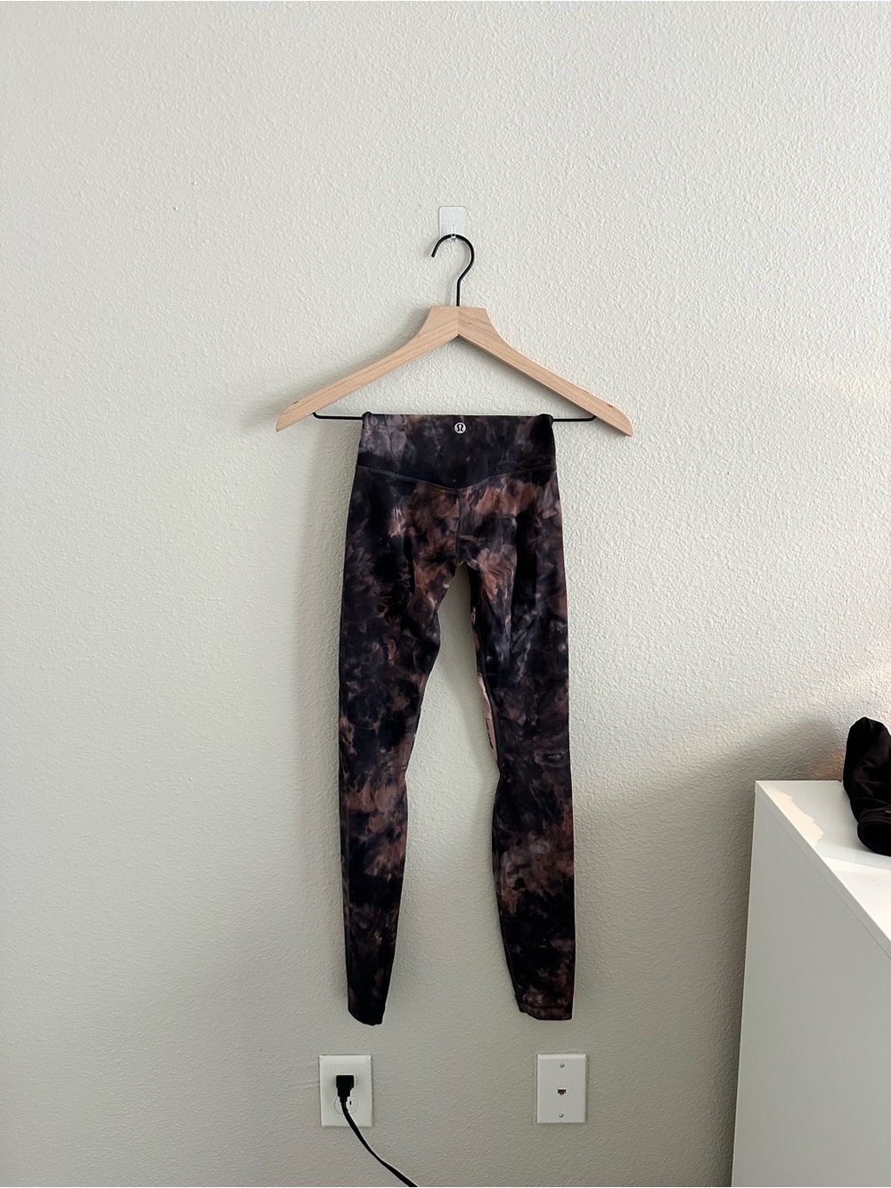 lululemon athletica Black and Brown Tie-Dye High-Rise Leggings